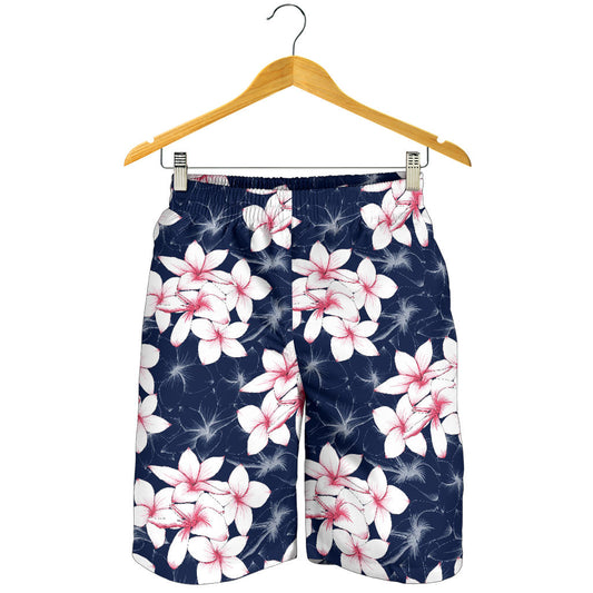 Plumeria Pattern Print Design PM017 Mens Shorts