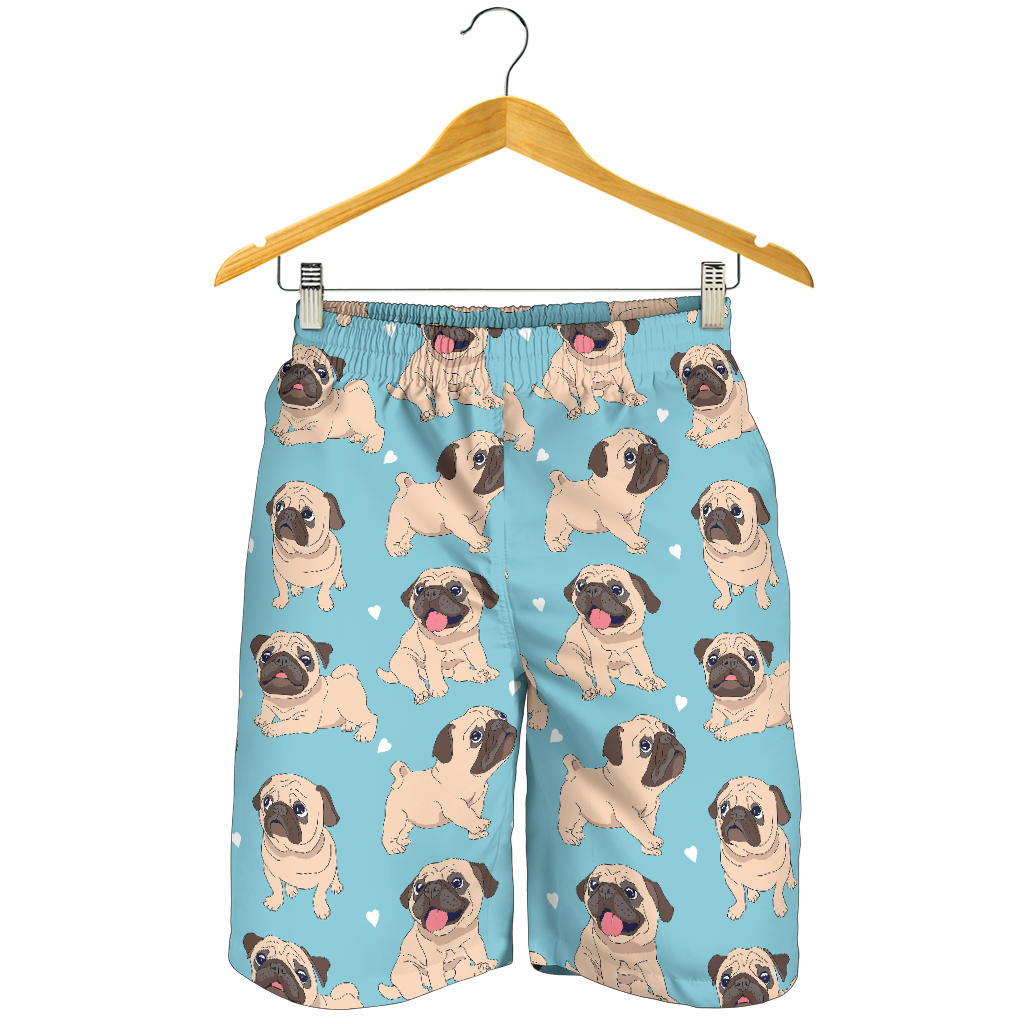 Pug Pattern Print Design A03 Mens Shorts