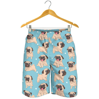 Pug Pattern Print Design A03 Mens Shorts
