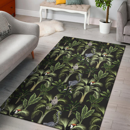 Rainforest Pattern Print Design RF05 Area Rugs