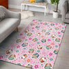 Cupcake Pattern Print Design CP03 Area Rugs