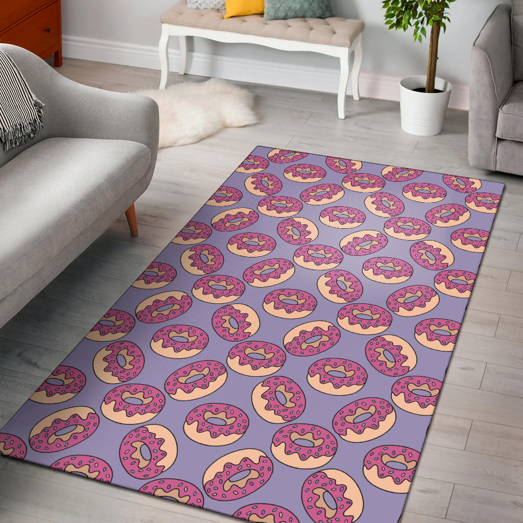 Donut Pattern Print Design DN015 Area Rugs