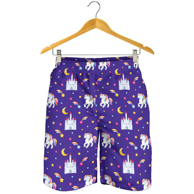 Unicorn Casttle Mens Shorts