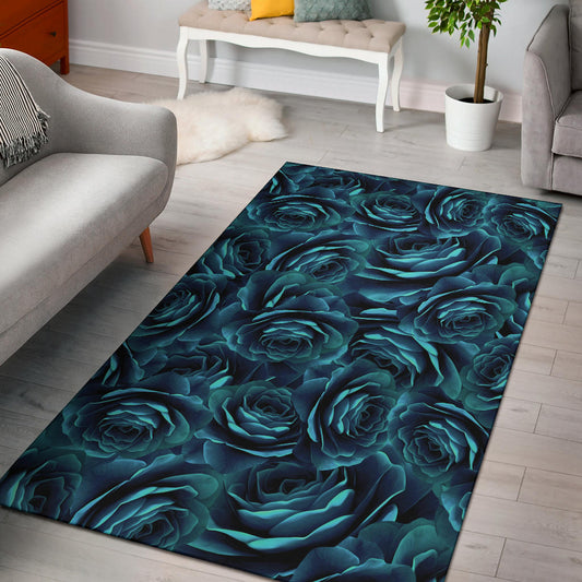 Camellia Pattern Print Design CM04 Area Rugs