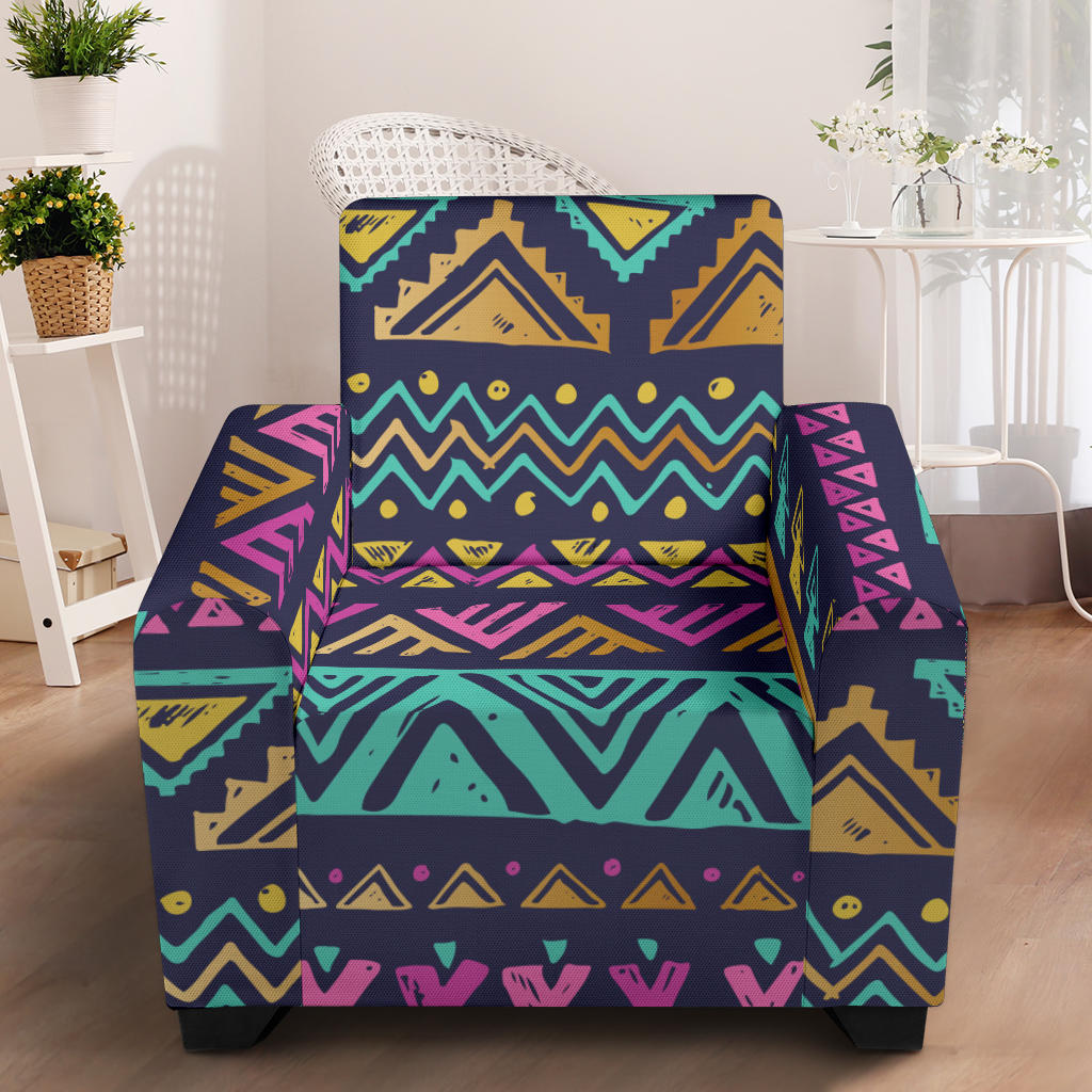 Multicolor Tribal aztec Armchair Slipcover