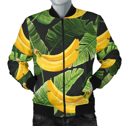 Banana Pattern Print Design BA01 Men Bomber Jacket