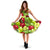 Apple Pattern Print Design AP03 Midi Dress