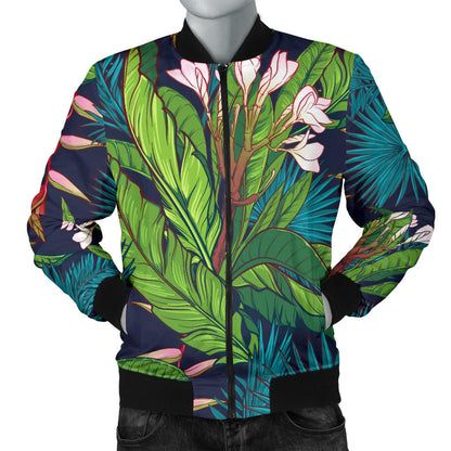 Rainforest Pattern Print Design RF01 Men Bomber Jacket