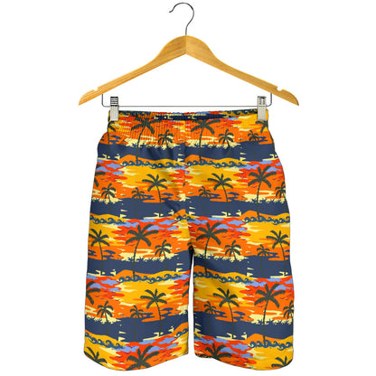 Palm Tree Pattern Print Design PT010 Mens Shorts