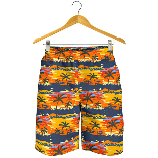 Palm Tree Pattern Print Design PT010 Mens Shorts