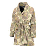 Dahlia Pattern Print Design DH09 Women Bathrobe