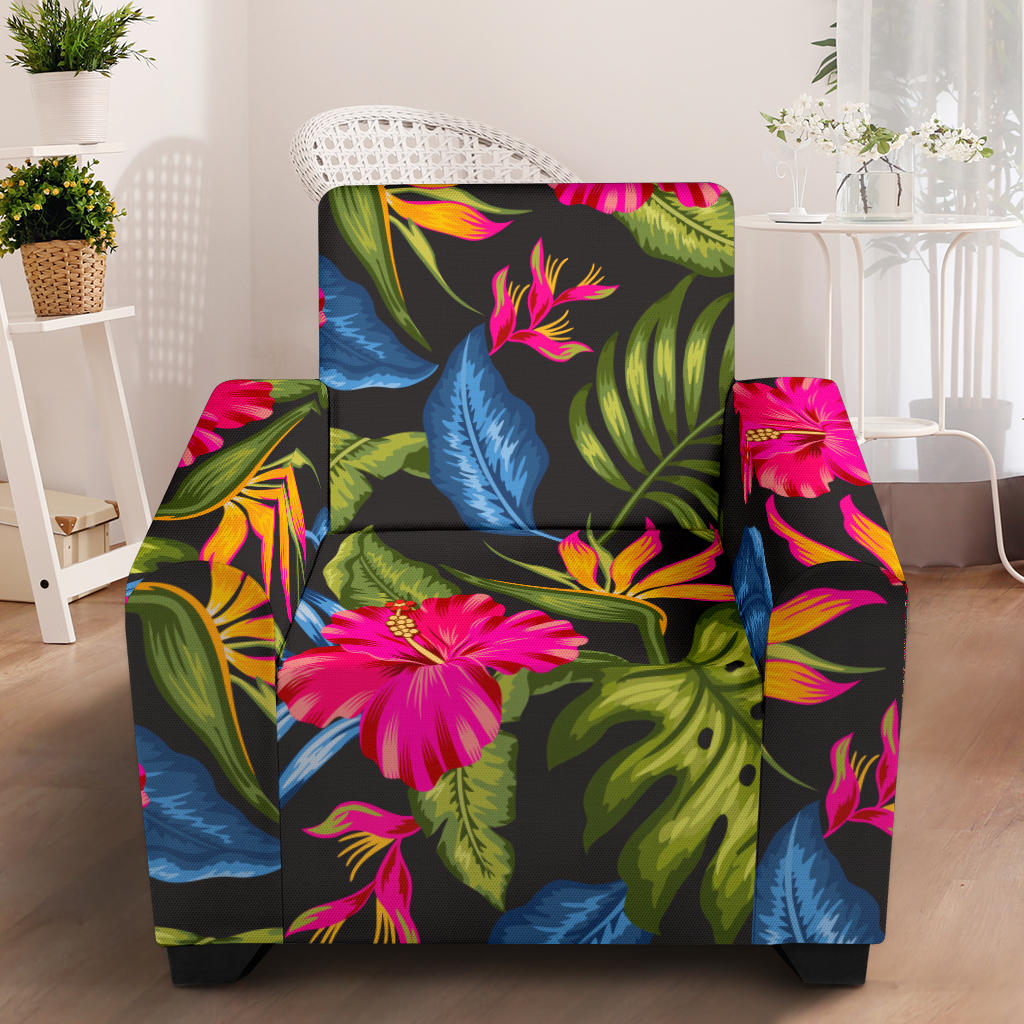 Bird Of Paradise Pattern Print Design BOP014 Armchair Slipcover