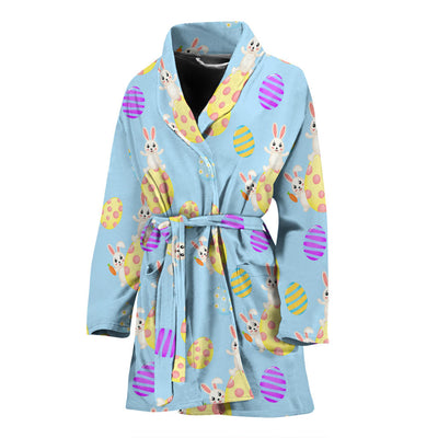 Easter Eggs Pattern Print Design RB015 Women Bathrobe