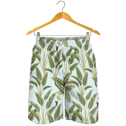 Banana Leaf Pattern Print Design BL03 Mens Shorts