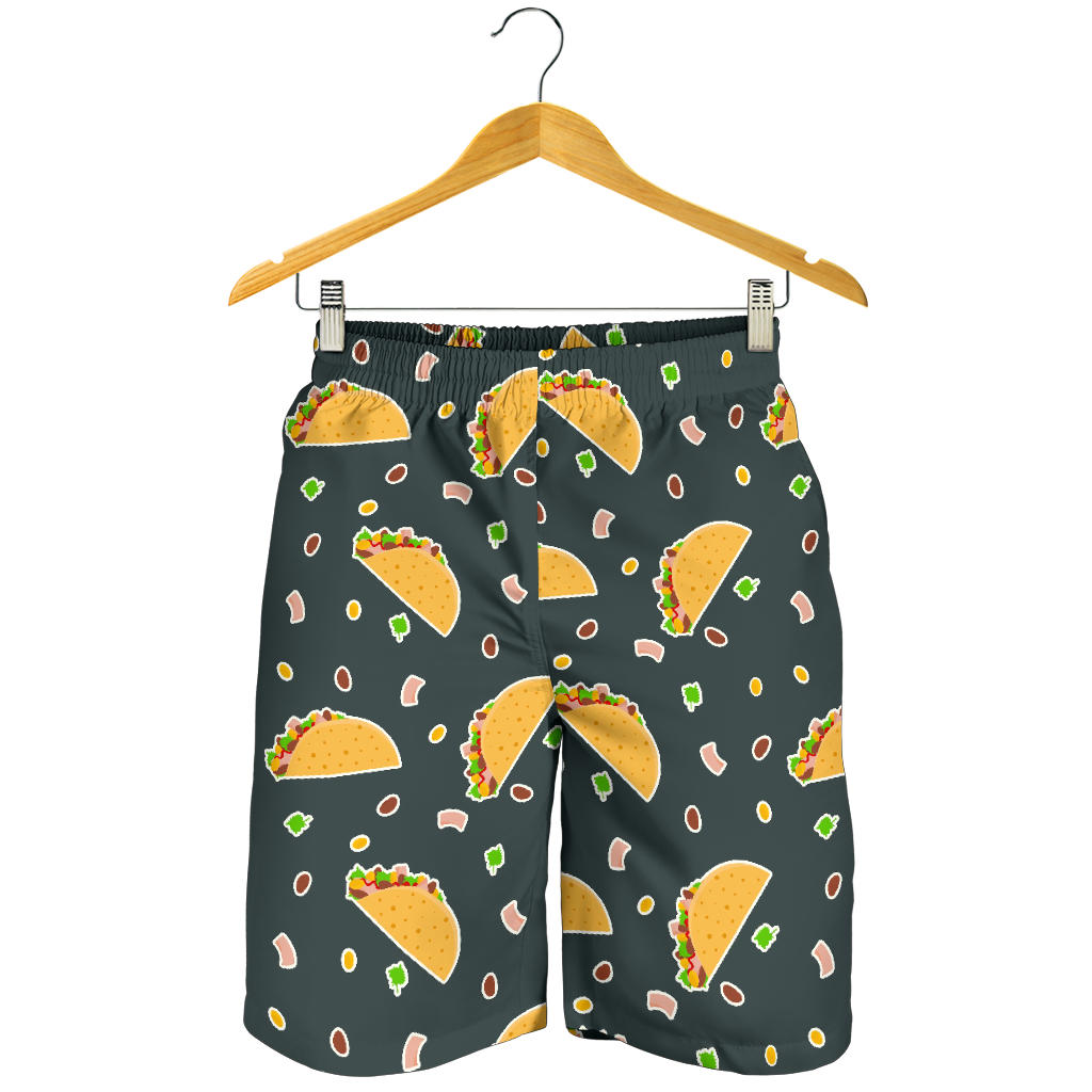 Taco Pattern Print Design TC02 Mens Shorts