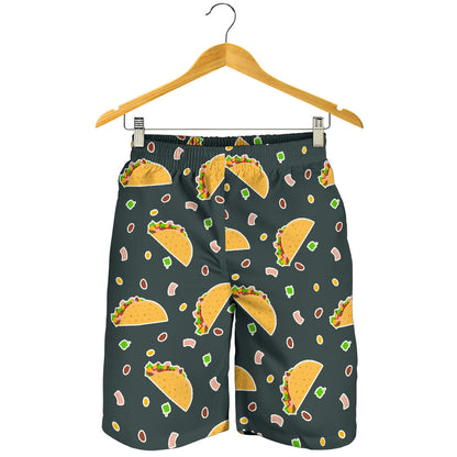 Taco Pattern Print Design TC02 Mens Shorts