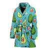 Avocado Pattern Print Design AC05 Women Bathrobe