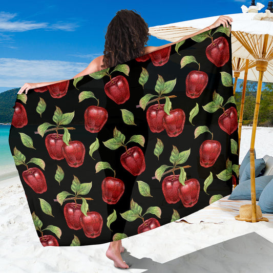 Apple Pattern Print Design AP011 Sarong Pareo Wrap