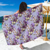 Iris Pattern Print Design IR07 Sarong Pareo Wrap