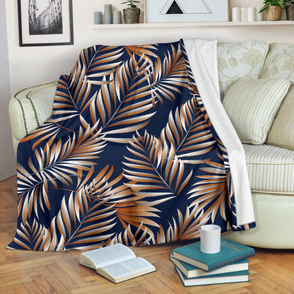 Tropical Flower Pattern Print Design TF07 Fleece Blanket