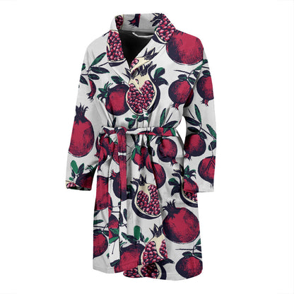 Pomegranate Pattern Print Design PG01 Men Bathrobe