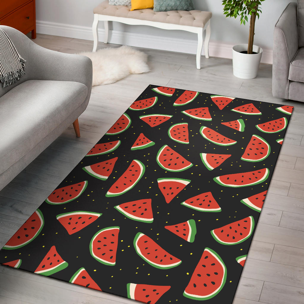 Watermelon Pattern Print Design WM09 Area Rugs