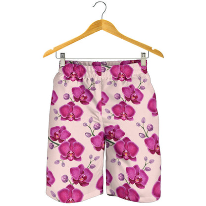 Orchid Purple Pattern Print Design OR04 Mens Shorts