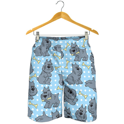 Schnauzers Pattern Print Design A02 Mens Shorts