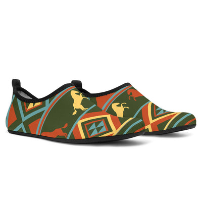 Horse Western Pattern Aqua Water Shoes