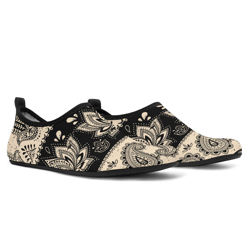 Elephant Hansa Lotus Pattern Aqua Water Shoes