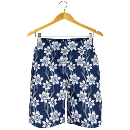 Daffodils Pattern Print Design DF09 Mens Shorts