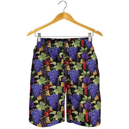 Grape Pattern Print Design GP05 Mens Shorts