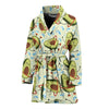 Avocado Pattern Print Design AC02 Women Bathrobe