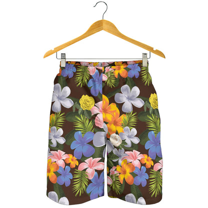 Plumeria Pattern Print Design PM03 Mens Shorts
