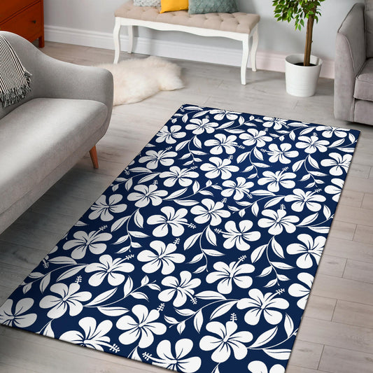Hibiscus Pattern Print Design HB031 Area Rugs