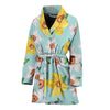 Daffodils Pattern Print Design DF07 Women Bathrobe