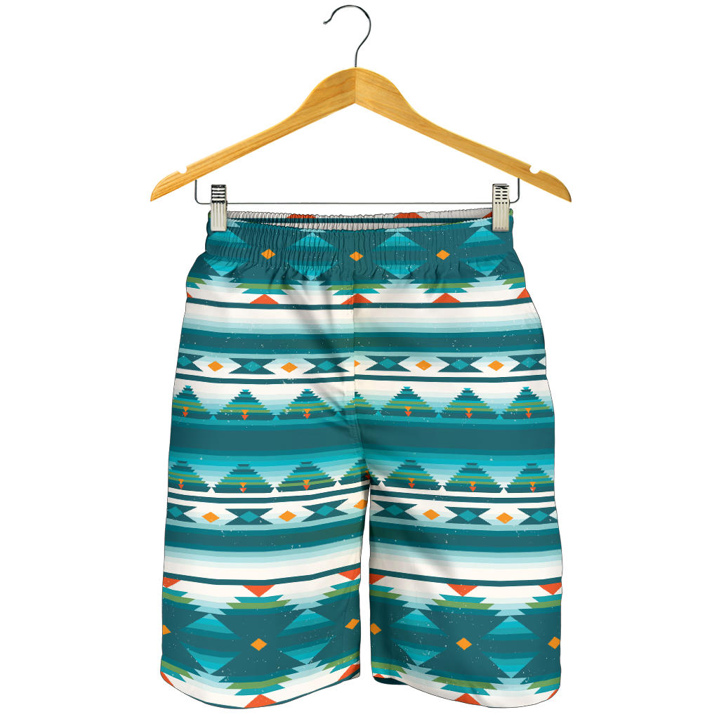 Blue Tribal Aztec Mens Shorts