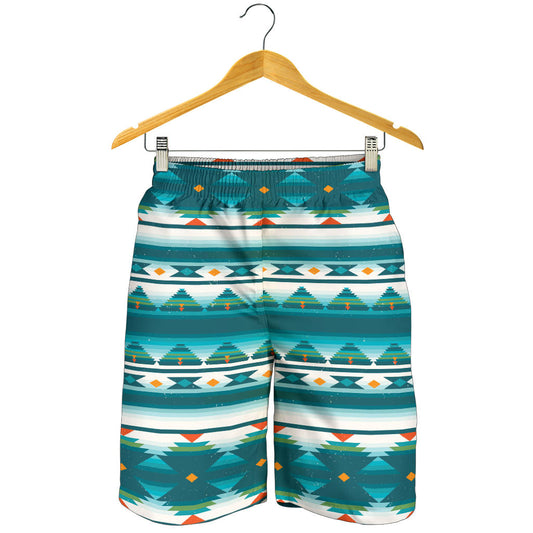 Blue Tribal Aztec Mens Shorts