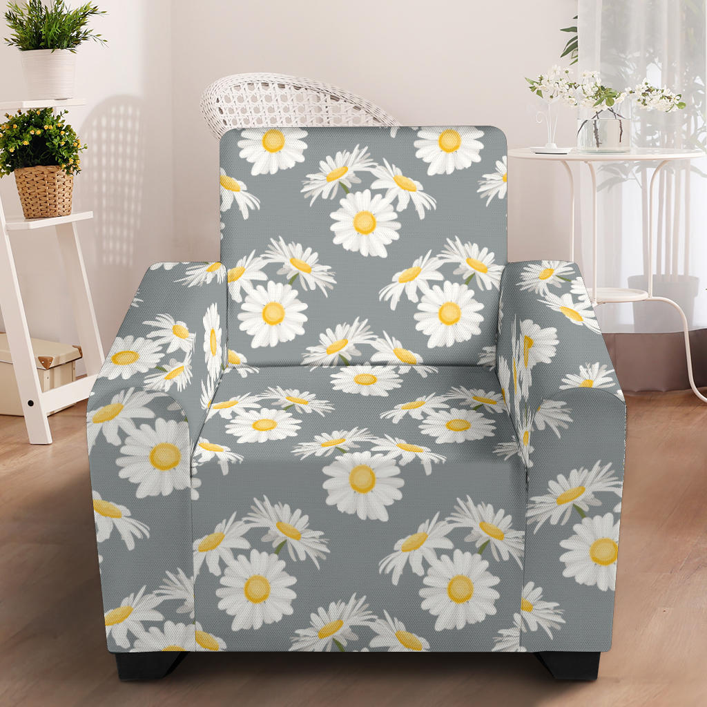 Daisy Pattern Print Design DS09 Armchair Slipcover