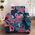 Flamingo Red Hibiscus Pattern Armchair Slipcover