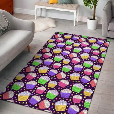 Cupcake Pattern Print Design CP07 Area Rugs