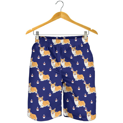 Pembroke Welsh Corgis Pattern Print Design A07 Mens Shorts