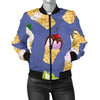 Ice Cream Pattern Print Design IC03 Women Bomber Jacket