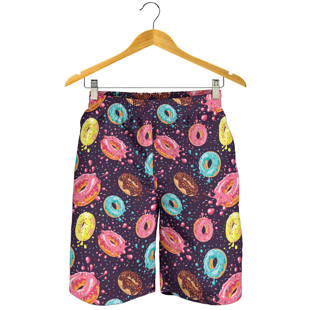 Donut Pattern Print Design DN03 Mens Shorts