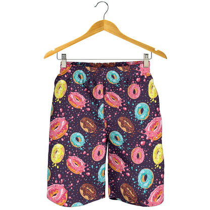 Donut Pattern Print Design DN03 Mens Shorts
