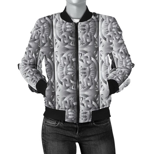 Celtic Pattern Print Design 03 Women's Bomber Jacket