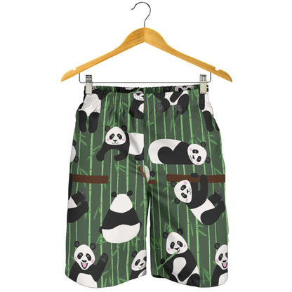 Panda Pattern Print Design A04 Mens Shorts