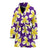 Yellow Plumeria Pattern Print Design PM05 Women Bathrobe