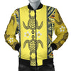 Polynesian Turtle Hawaiian Design Print Men Bomber Jacket