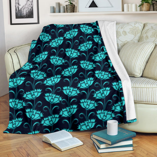 Carnations Pattern Print Design CN06 Fleece Blanket